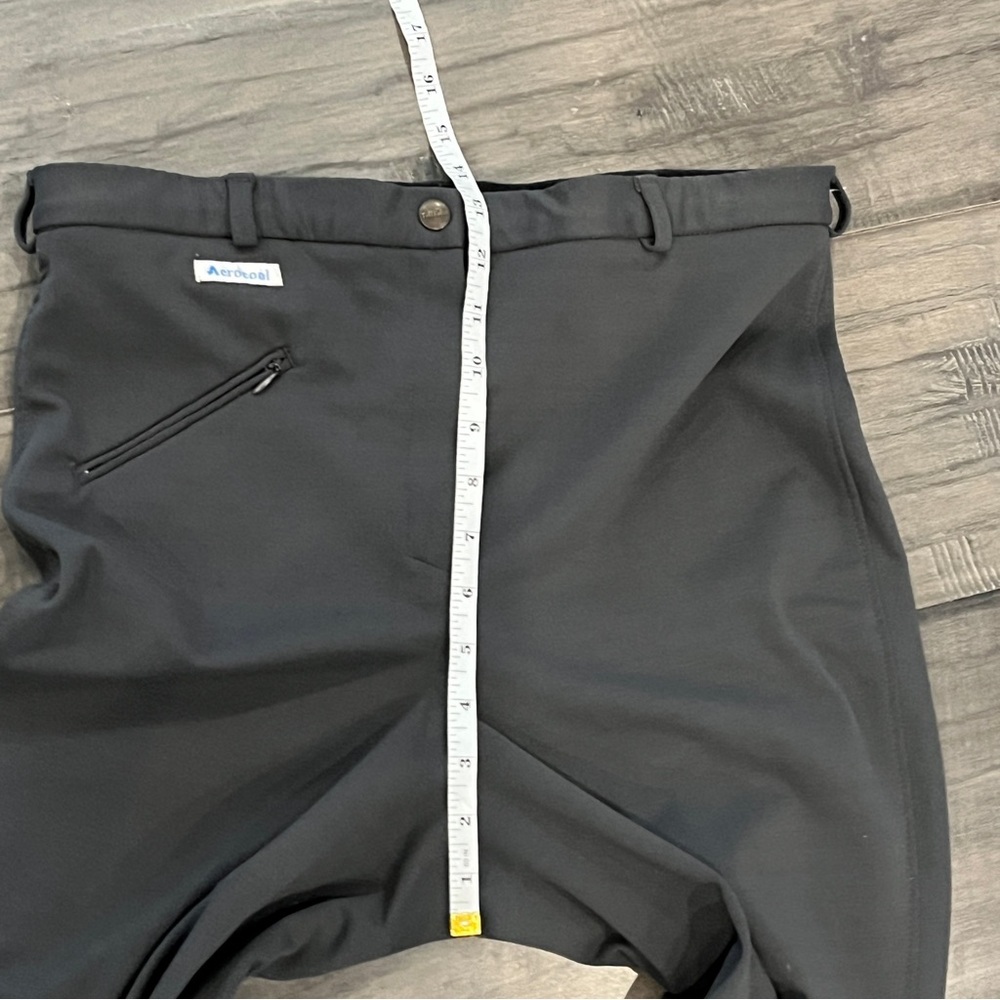 Tuff Rider Ribbed Knee Patch Breeches In Charcoal - Size 34 - Picture 9 of 14